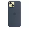 Apple iPhone 15 Silikona Maciņš ar MagSafe Storm Blue