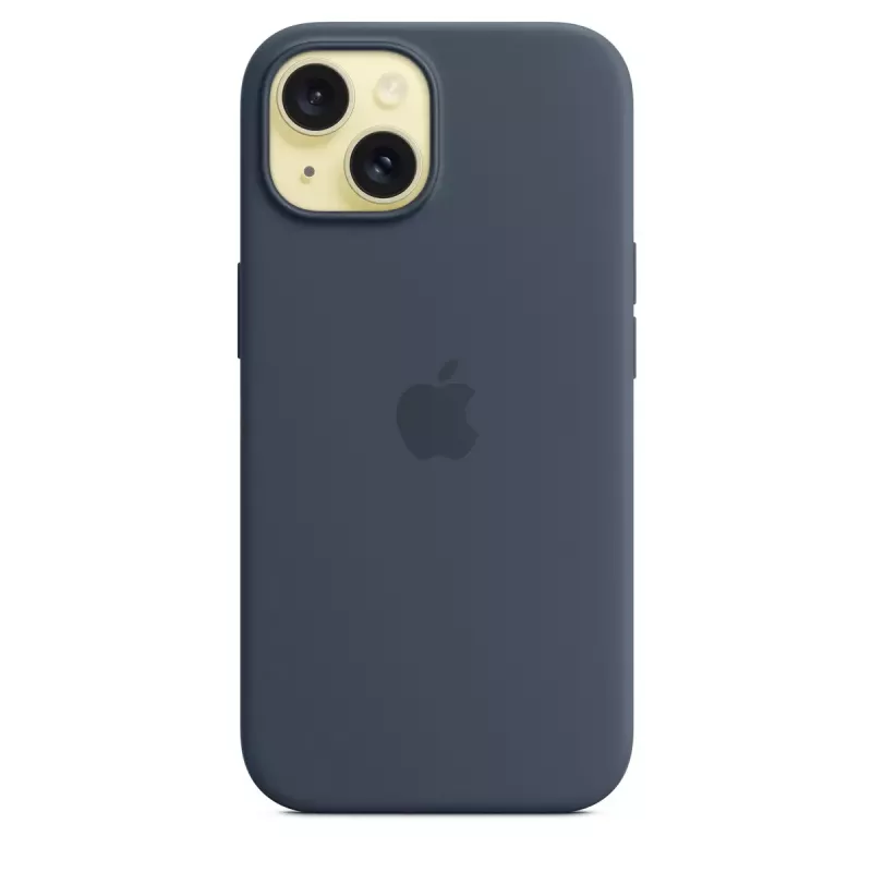 Apple iPhone 15 Silikona Maciņš ar MagSafe Storm Blue
