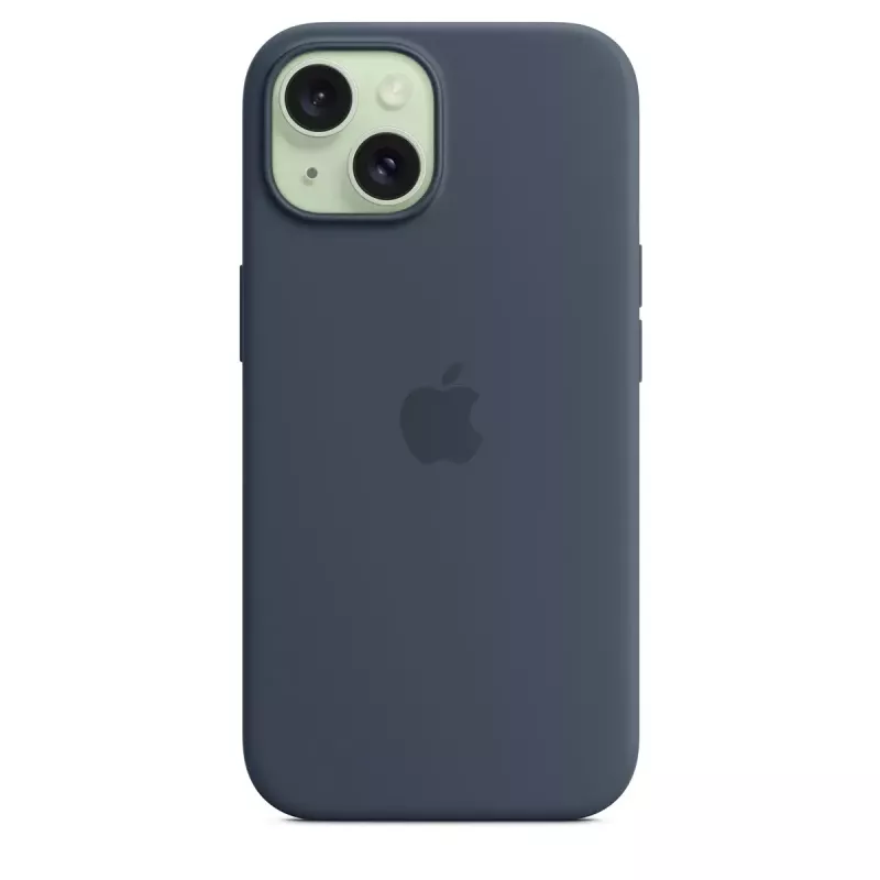 Apple iPhone 15 Silikona Maciņš ar MagSafe Storm Blue