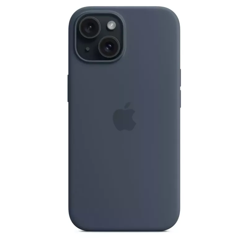 Apple iPhone 15 Silikona Maciņš ar MagSafe Storm Blue
