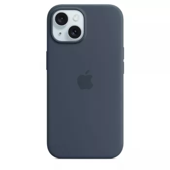 Apple iPhone 15 Silikona Maciņš ar MagSafe Storm Blue