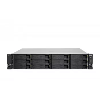 QNAP TS-H1886XU-RP-R2 NAS Rack (3U) Intel® Xeon® D D-1622 32 GB DDR4 0 TB QuTS hero Melns, Pelēks