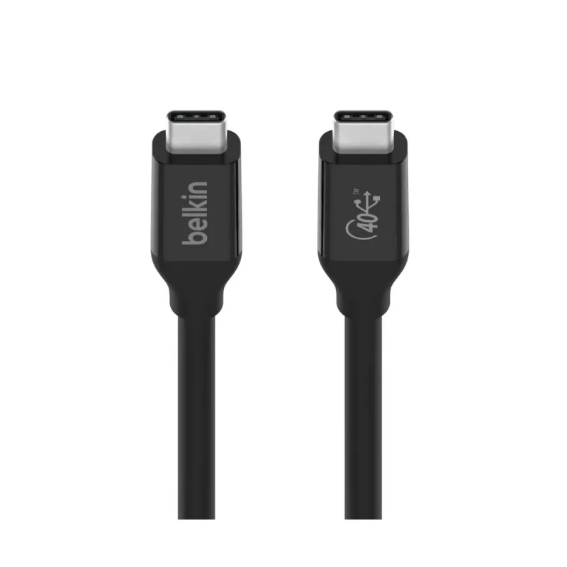 BELKIN USB4 kabelis USB-C / USB-C 40 Gbit/s 100W 0,8m Melns