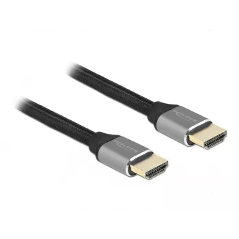 DELOCK Ultra High Speed HDMI kabelis - A vīrišķais / A vīrišķais - 48 Gbps 8K 60 Hz - 3m - Pelēks