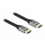 DELOCK Ultra High Speed HDMI kabelis - A vīrišķais / A vīrišķais - 48 Gbps 8K 60 Hz - 3m - Pelēks