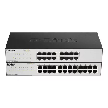 D-Link GO-SW-24G Nepārvaldāms L2 Gigabita Ethernet (10/100/1000) 1U Melns