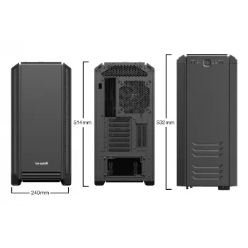be quiet! Silent Base 601 Window Midi Tower Melns