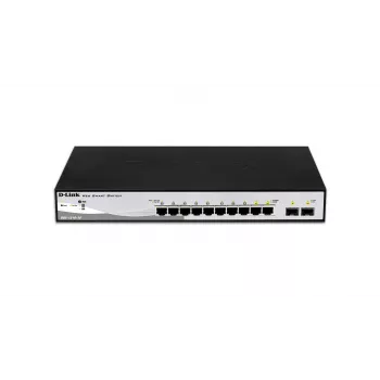 D-Link DGS-1210-10 Pārvaldāms L2 Gigabit Ethernet (10/100/1000) 1U Melns, Pelēks