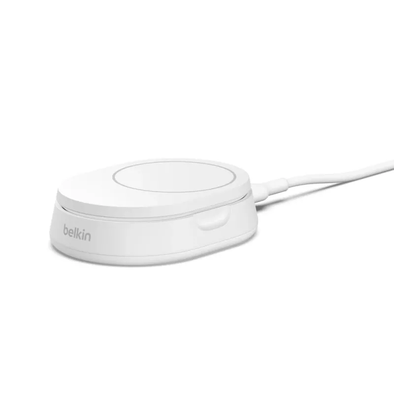 BELKIN Wireless Charging Stand - BoostCharge Pro - Qi2 15W - Balts