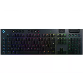 LOGITECH G915 Lightspeed bezvadu RGB mehāniskā spēļu tastatūra - Melna - QWERTZ Vācu - Tactile