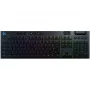 LOGITECH G915 Lightspeed bezvadu RGB mehāniskā spēļu tastatūra - Melna - QWERTZ Vācu - Tactile