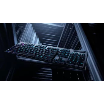 LOGITECH G915 Lightspeed bezvadu RGB mehāniskā spēļu tastatūra - Melna - QWERTZ Vācu - Tactile