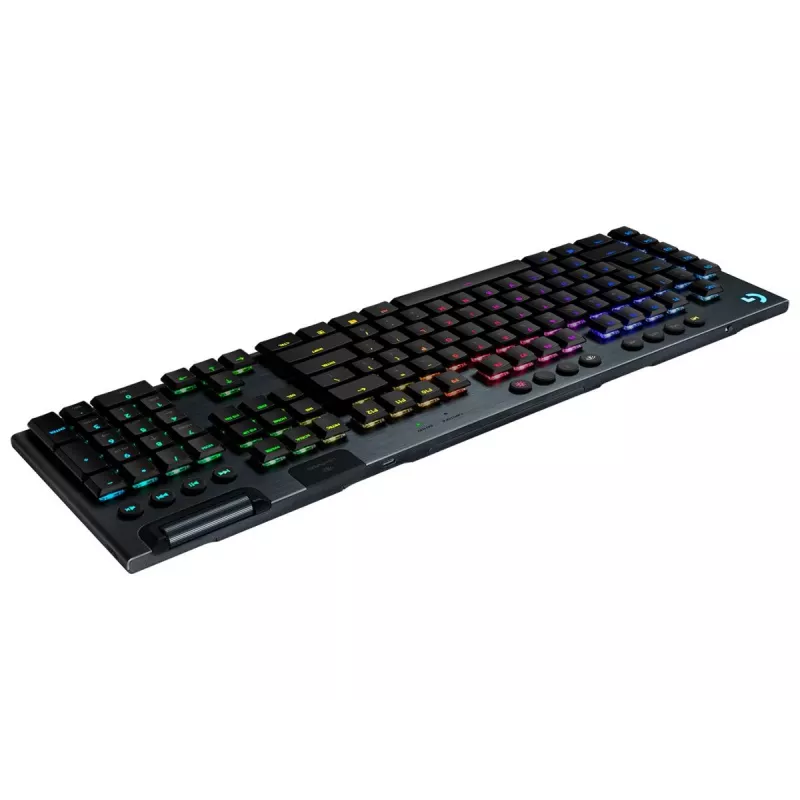LOGITECH G915 Lightspeed bezvadu RGB mehāniskā spēļu tastatūra - Melna - QWERTZ Vācu - Tactile