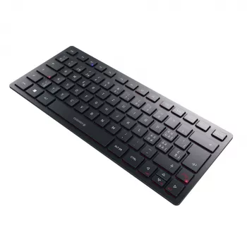CHERRY KW 9200 MINI bezvadu tastatūra universāla USB + RF + Bluetooth QWERTZ Šveices melna