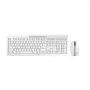 CHERRY Stream Desktop Recharge bezvadu tastatūras un peles komplekts ar uzlādes funkciju, QWERTY angļu, pelēks