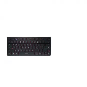 CHERRY KW 9200 MINI universāla tastatūra USB + RF bezvadu + Bluetooth QWERTY angļu melna