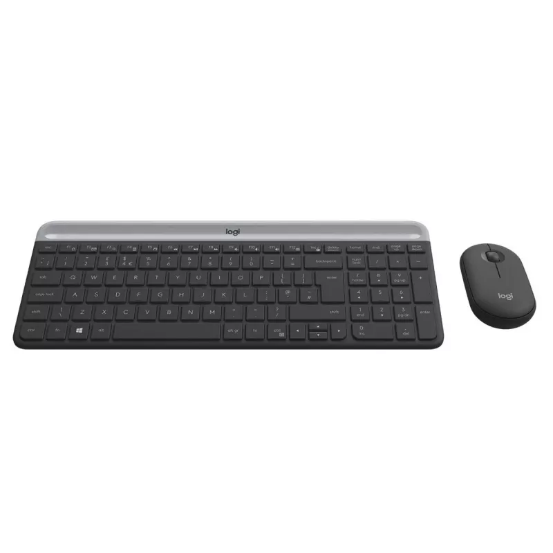 LOGITECH MK470 bezvadu tastatūras un peles komplekts - grafīts - AZERTY belģu