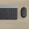 LOGITECH MK470 bezvadu tastatūras un peles komplekts - grafīts - AZERTY belģu