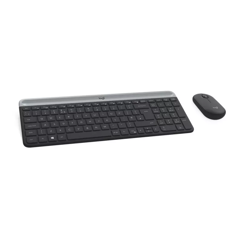 LOGITECH MK470 bezvadu tastatūras un peles komplekts - grafīts - AZERTY belģu
