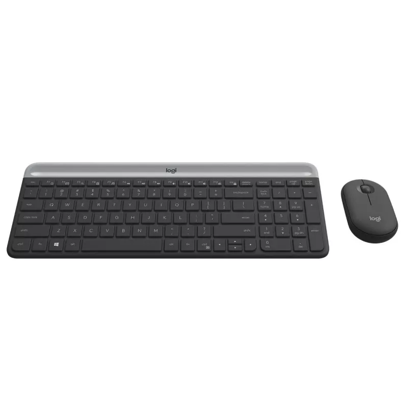 LOGITECH MK470 bezvadu tastatūras un peles komplekts - grafīts - AZERTY belģu
