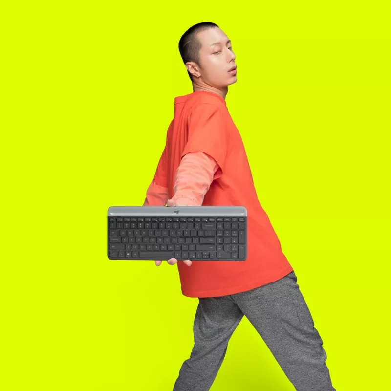 LOGITECH MK470 bezvadu tastatūras un peles komplekts - grafīts - AZERTY belģu