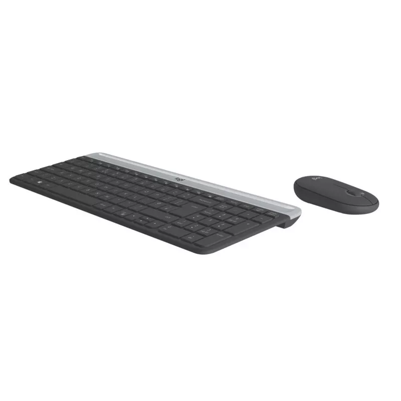 LOGITECH MK470 bezvadu tastatūras un peles komplekts - grafīts - AZERTY belģu