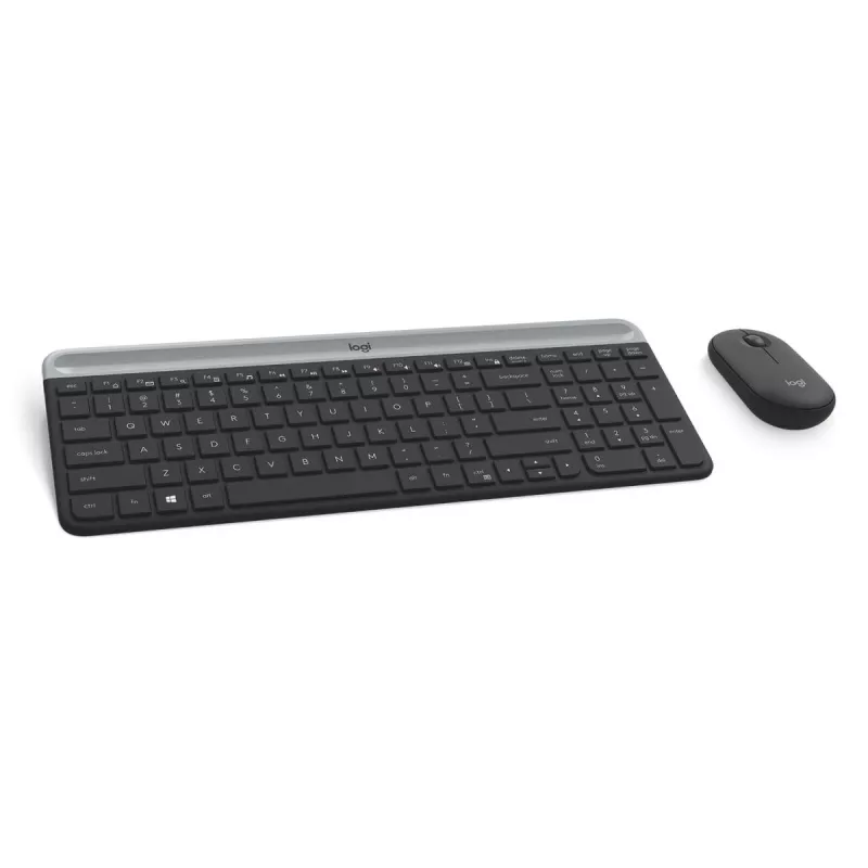 LOGITECH MK470 bezvadu tastatūras un peles komplekts - grafīts - AZERTY belģu