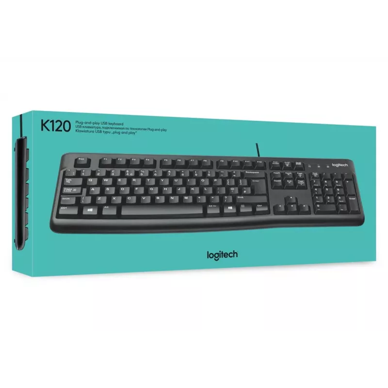 Logitech K120 tastatūra - AZERTY Beļģijas izkārtojums