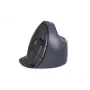 BakkerElkhuizen Evoluent D Medium Wireless, labā roka, vertikāls dizains, lāzers, RF bezvadu, 3200 DPI, Melns