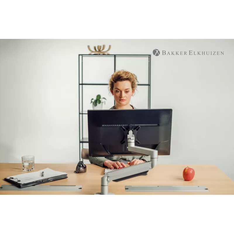 BakkerElkhuizen Evoluent D Medium Wireless, labā roka, vertikāls dizains, lāzers, RF bezvadu, 3200 DPI, Melns