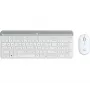 LOGITECH Bezvadu tastatūras un peles komplekts MK470 – baltā krāsā – QWERTZ GE
