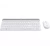 LOGITECH Bezvadu tastatūras un peles komplekts MK470 – baltā krāsā – QWERTZ GE
