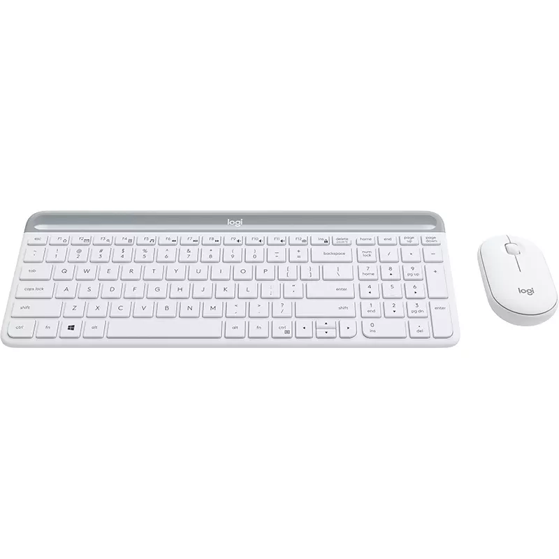 LOGITECH Bezvadu tastatūras un peles komplekts MK470 – baltā krāsā – QWERTZ GE