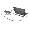 Kensington NanoSaver Keyed Dual Head Laptop Lock, 1.8 m, atslēgas, oglekļa tērauds, melns, nerūsējošais tērauds