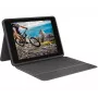 LOGITECH Rugged Folio Graphite Qwertz Deutsch — aizsargmaciņš ar tastatūru iPad 7. un 8. paaudzei