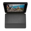 LOGITECH Rugged Folio Graphite Qwertz Deutsch — aizsargmaciņš ar tastatūru iPad 7. un 8. paaudzei