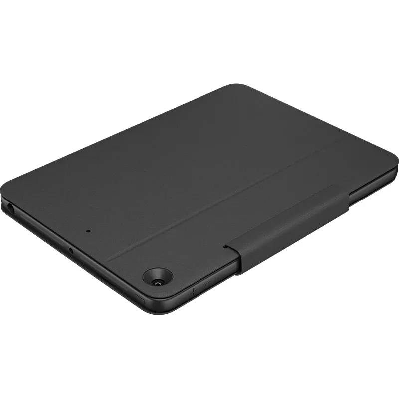 LOGITECH Rugged Folio Graphite Qwertz Deutsch — aizsargmaciņš ar tastatūru iPad 7. un 8. paaudzei