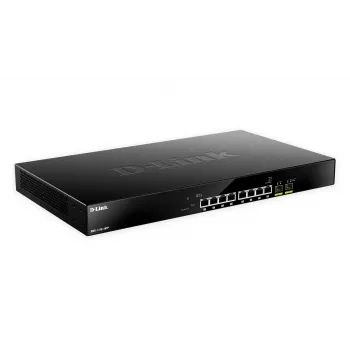 D-Link DMS-1100-10TP 10 portu Multi-Gigabit PoE+ viedais pārslēgs, L2, 2.5G Ethernet, 240W PoE budžets, 1U
