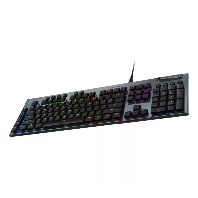 Logitech G915 X USB-A vadu zema profila spēļu tastatūra Tactile Black Qwerty US