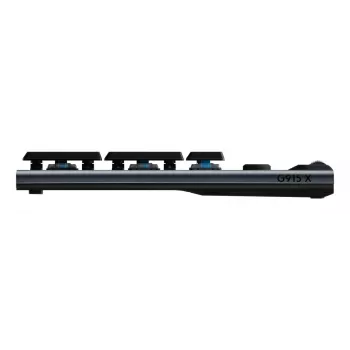 LOGITECH G915 X Lightspeed bezvadu zema profila spēļu tastatūra Melna Clicky Qwertz Vācu