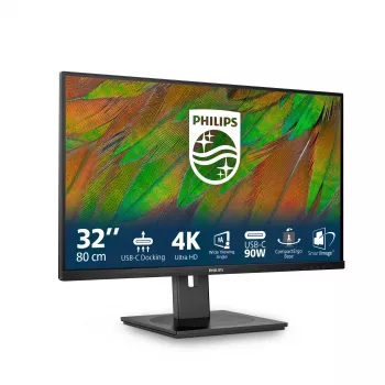 Philips 3000 sērija 32B1U3900/00 datora monitors 80 cm (31,5 collas) 3840 x 2160 pikseļi 4K Ultra HD LCD Melns