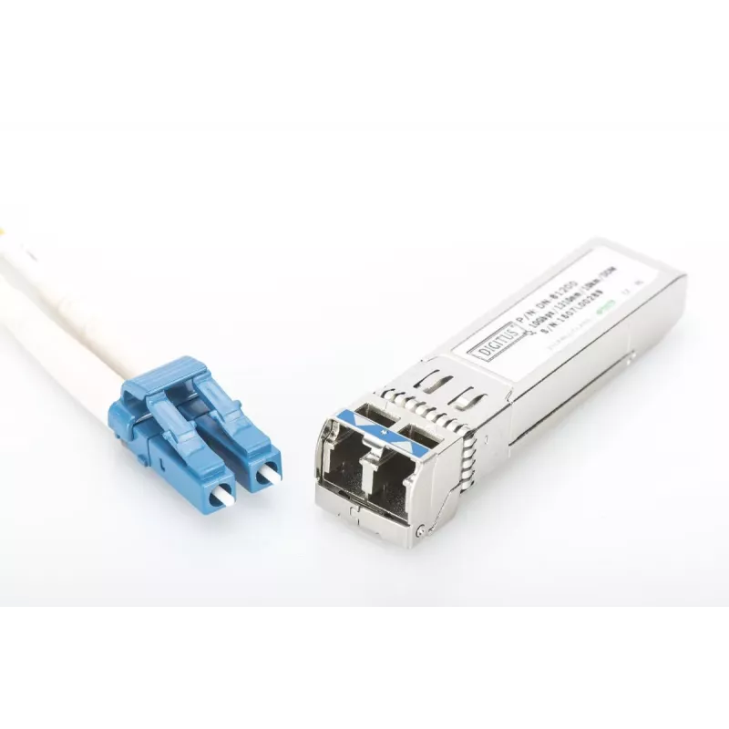 DIGITUS SFP+ 10G MM 850nm 300m ar DDM LC savienotāju, jaudas izkliede < 1W 850nm VCSEL lāzers