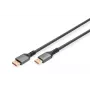 DIGITUS PREMIUM DisplayPort 2.1 savienojuma kabelis - vīriešu/vīriešu 1m 16K UHD 80G alumīnija korpuss