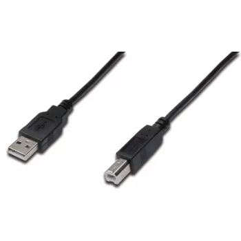 DIGITUS USB 2.0 kabelis A-B vīr./vīr., 3m, melns