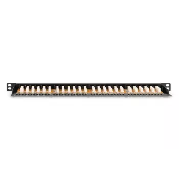 DIGITUS Patch panel CAT6 Neekranēts 24-port Ar putekļu vāciņiem - Melns