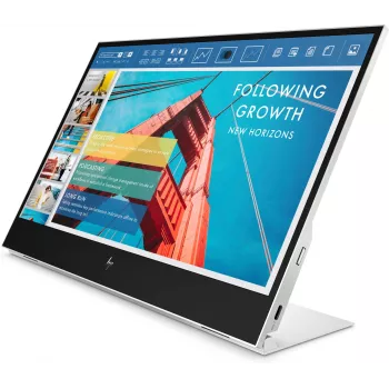 HP E-Series E14 G4 pārnēsājamais monitors, 35,6 cm (14 collas), 1920 x 1080 pikseļi, Full HD, LCD, 5 ms, Sudrabs