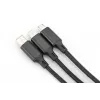 DIGITUS 3-in-1 uzlādes kabelis USB A–Lightning + micro B + Type-C 1m