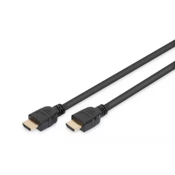 DIGITUS HDMI Ultra High Speed savienojuma kabelis, A tipa vīriešu/vīriešu, 2m ar Ethernet, UHD 8K 60p, Melns