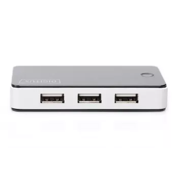 DIGITUS USB 2.0 7 Portu Hub Melns (da-70222)