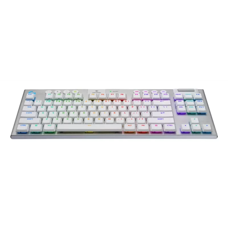 Logitech G915 X Lightspeed TKL bezvadu zema profila spēļu tastatūra balta taustes Qwertz Deutsch